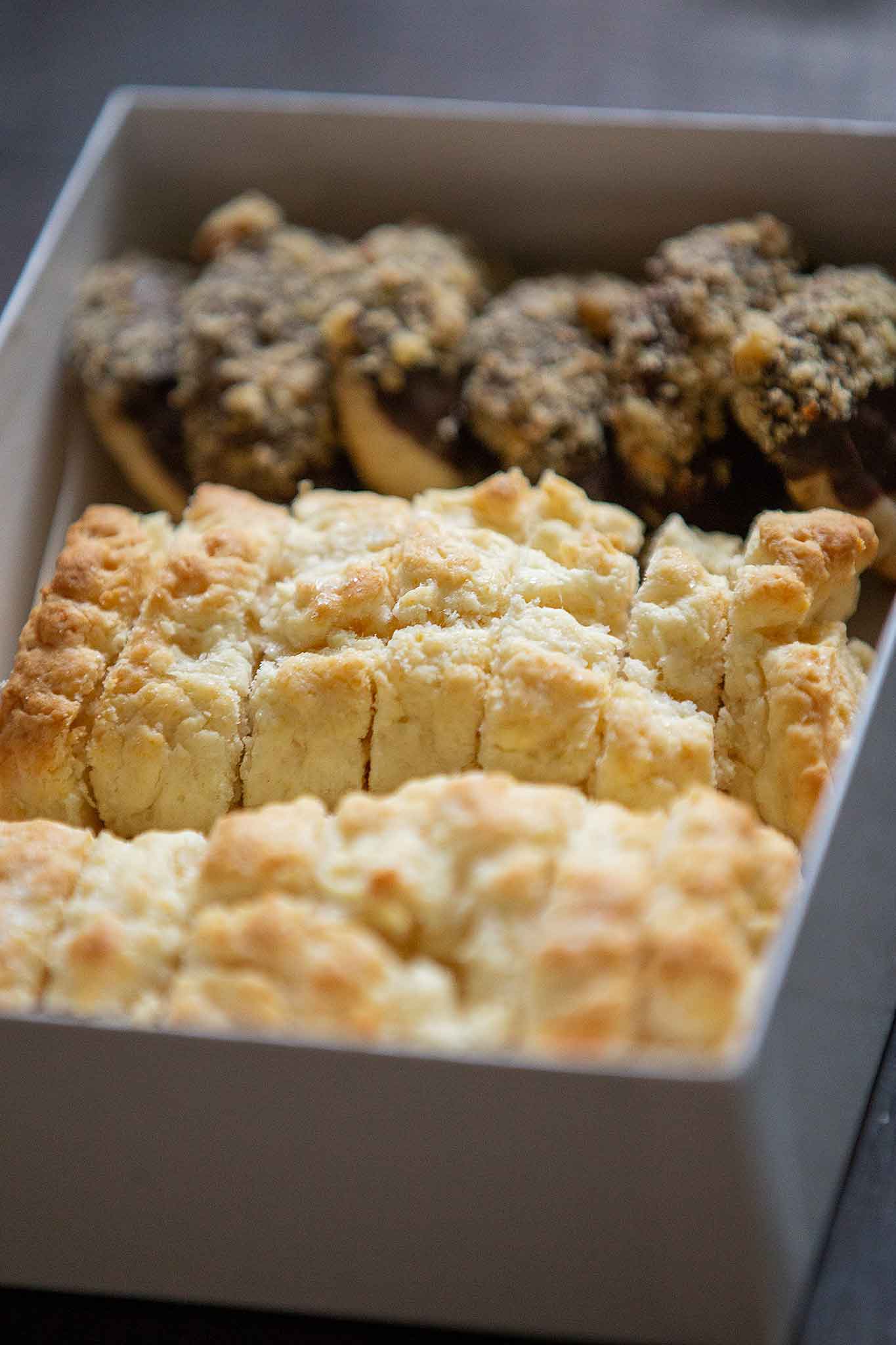 golden brown bannock with cookies