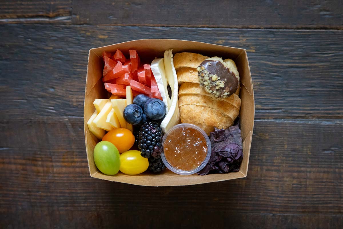 Vegetarian Indigenous snack box for event catering