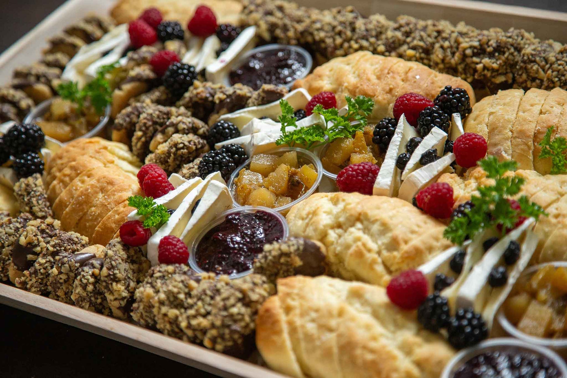 Cookies and bannock event snack board for delivery in Vancouver