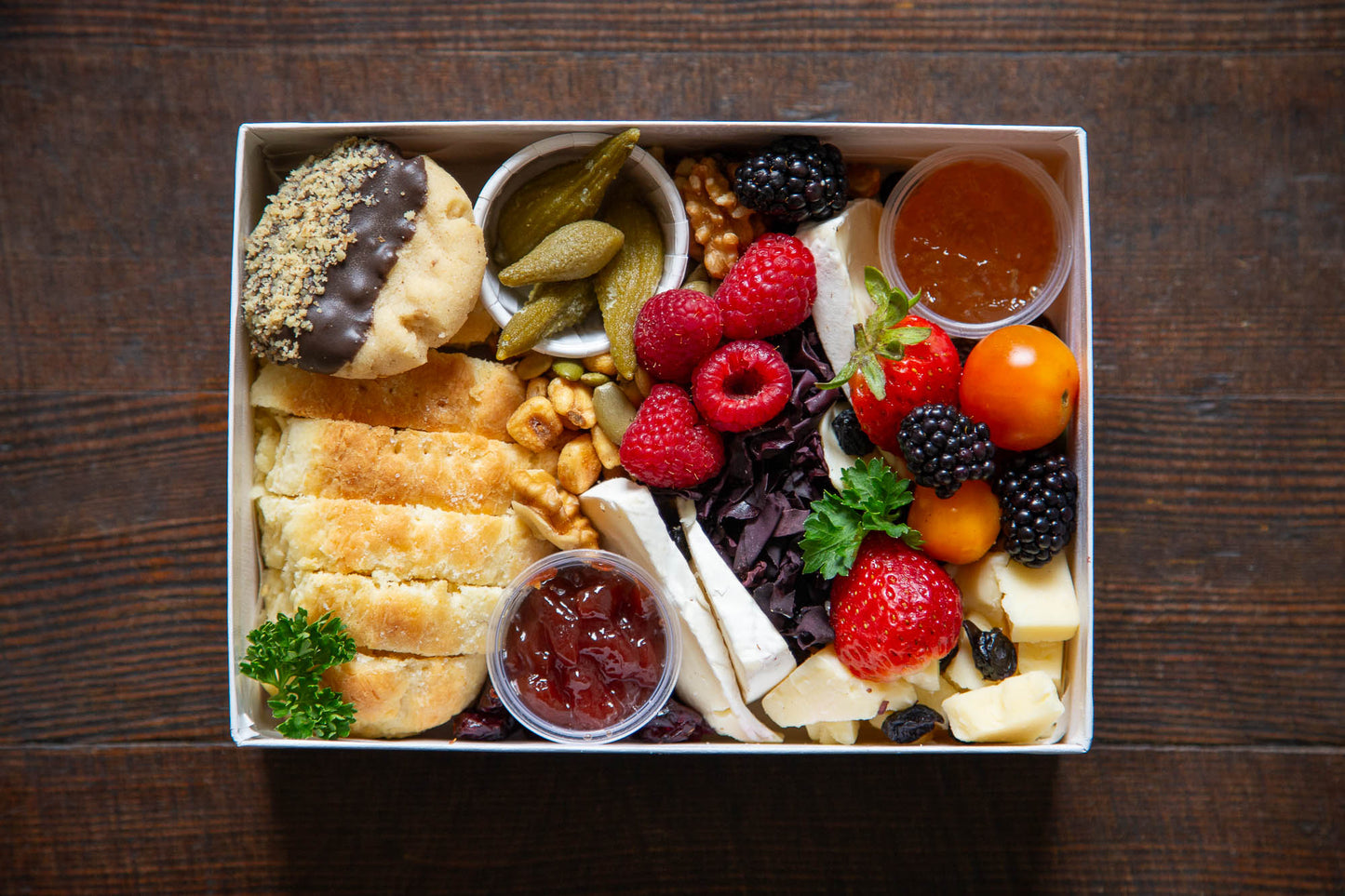 Indigenous catering in Vancouver, personal vegetarian charcuterie box